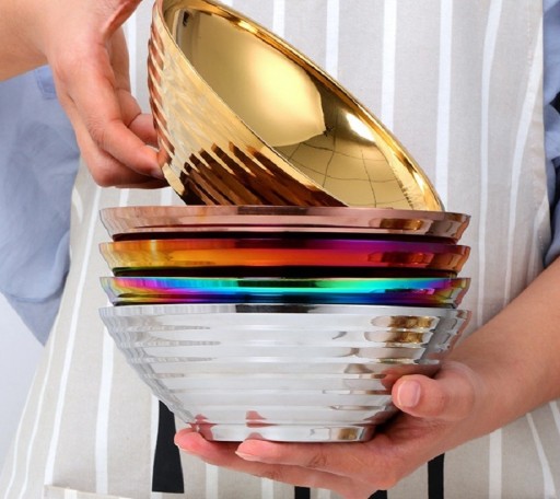 Ciotola in acciaio inox 2 pz