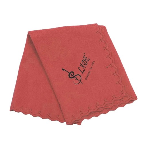 Cleaning Cloth 34 x 34 cm for Saxophone Clarinet Trumpet Flute Piccolo Oboe Cotton Fabric with High Absorbency Universal Accessory for Instruments
