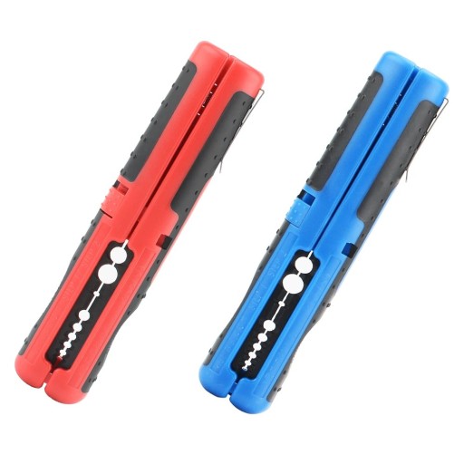Clește multifuncțional de dezizolare 12,4x2,5 cm pentru cabluri și fire Unelte manuale din ABS și oțel carbon Mâner antiderapant Clip portabil Stilou