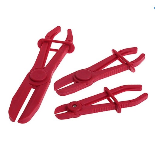 Clește pentru furtunuri din plastic, set de 3 bucăți, clește neconductor pentru închiderea furtunurilor de cauciuc, diverse dimensiuni, cu blocare, cu glisant, atelier de reparații auto