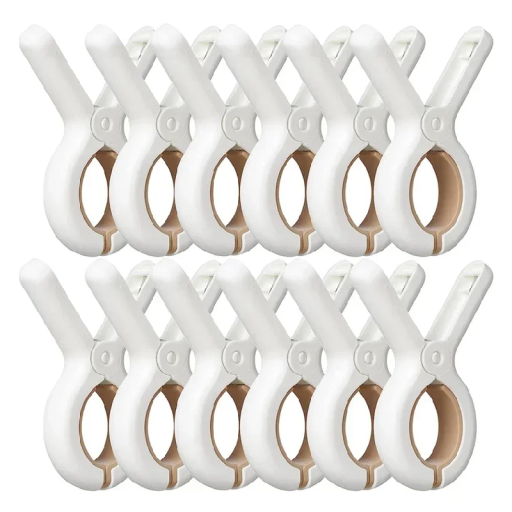 Clești de rufe din plastic 12 buc 9,5 x 6 cm Clești rezistenți colorați pentru șnur Suporturi practice pentru uscarea hainelor Ajutor casnic pentru fiecare zi