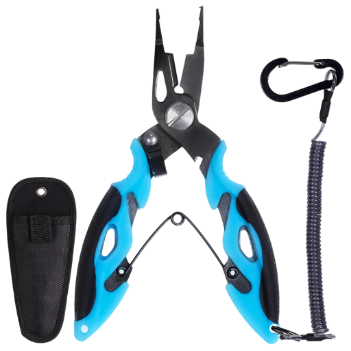 Clești multifuncționali pentru pescuit 12,5x7 cm din oțel inoxidabil 420 Tăietor de fir Îndepărtător de cârlige Foarfeci de pescuit pentru exterior Accesorii