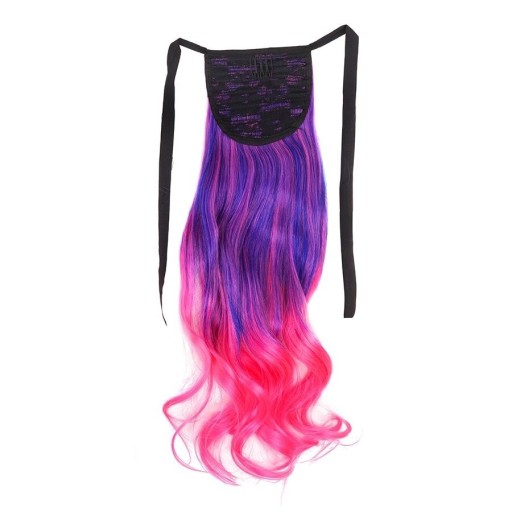 Clip en cabello teñido