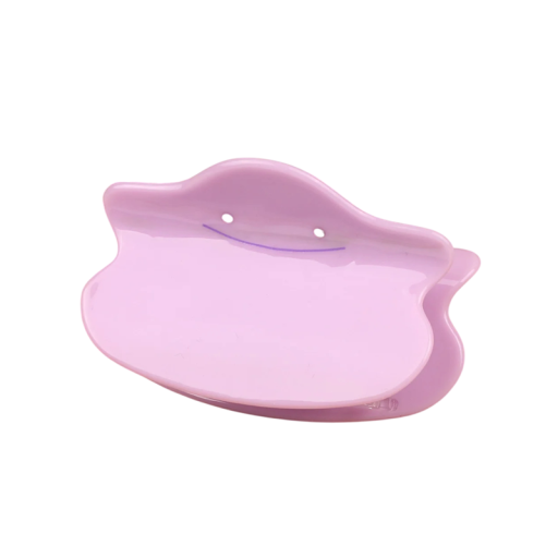 Clips de cabelo rosa Kawaii figura Spona decorativa feminina Clip de cabelo divertido Clips de plástico leve Fecho firme