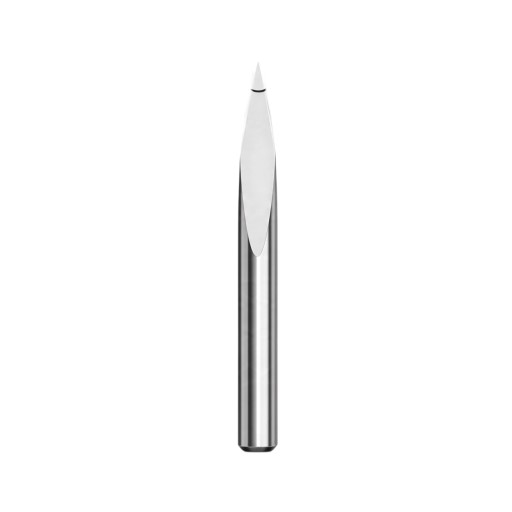 CNC γραφικές φρέζες 20° x 0,1 mm Σετ 10 τεμ Καρβιδωτές V-φρέζες Στελέχους 3,175 mm Μήκος 33 mm Ασημί Για λεπτό γραφικό