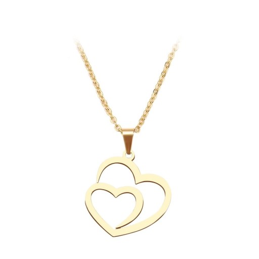 Colar de coração feminino D196