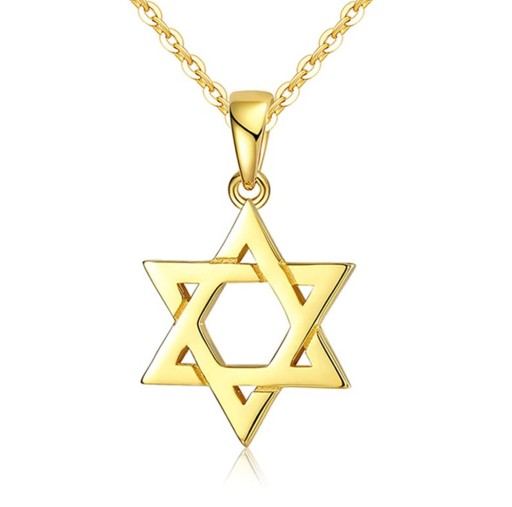 Colar feminino com a estrela de David