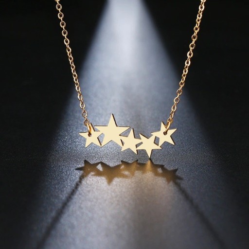 Colar feminino com estrelas D279