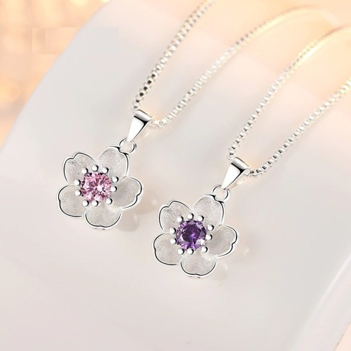 Colar feminino com flor D404