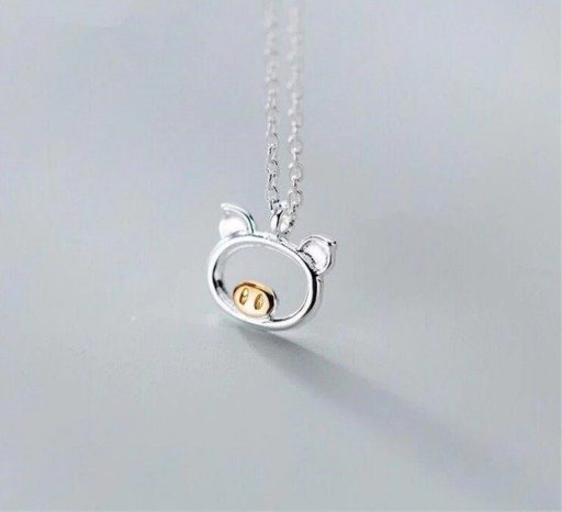 Colar feminino com porquinho