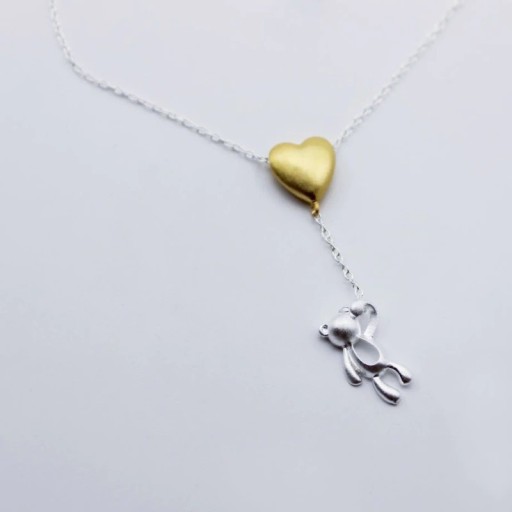 Colar feminino com urso D835