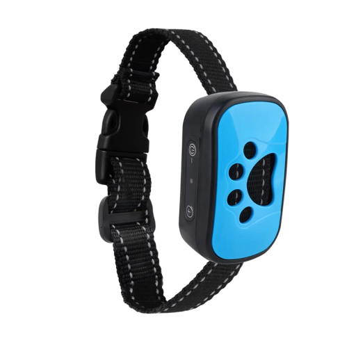 Colar vibratório anti-ladrar para cães USB recarregável Colar de treino ultrassónico com apito 7 níveis à prova de água Ajustável 22–56 cm