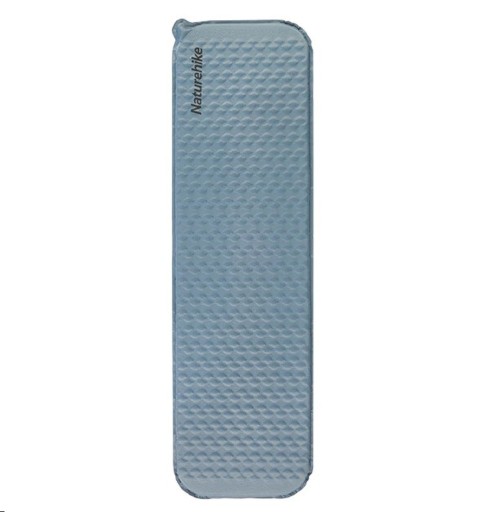 Colchoneta inflable rectangular 185 × 55 × 3,5 cm nylon TPU azul ligera 540 g para camping senderismo uso al aire libre