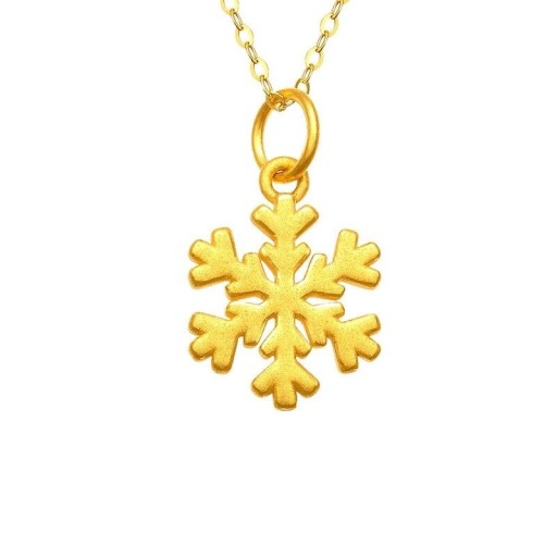 Colgante de copo de nieve para mujer