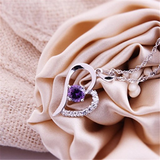 Colgante de plata para mujer Corazón J1224
