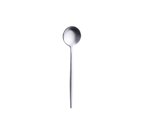Colheres de chá para café e chá 7 pcs Aço inoxidável Cabo longo e fino Pequena colher redonda Comprimento 12,7 cm Design minimalista e moderno