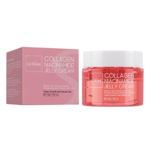 Collageen gelatinecrème met niacinamide 50 g gehydrolyseerd collageen roze hydraterende crème ter versterking van de barrière