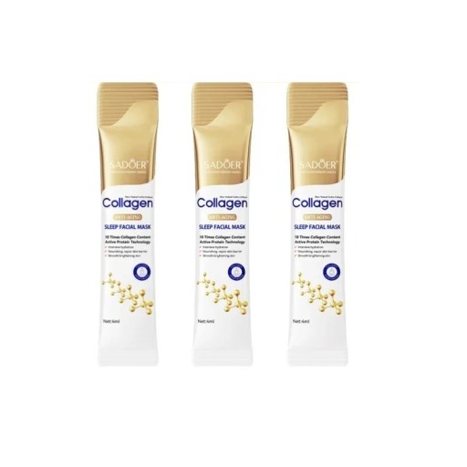 Collagen Night Cream Hydrating Brightening Firming Skincare Anti-age Nourishment and Regeneration 10pcs in pack 1pcs/4ml