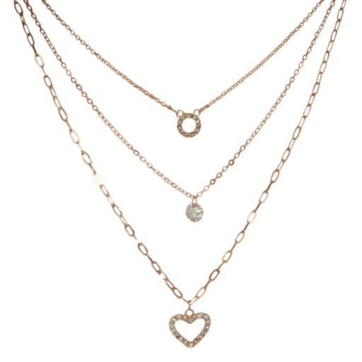 Collana a strati in stile elegante Colore oro Lega di zinco Ciondolo vintage Gioiello boho minimalista Regalo elegante per donne