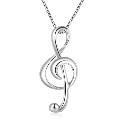 Collana da donna con chiave di violino