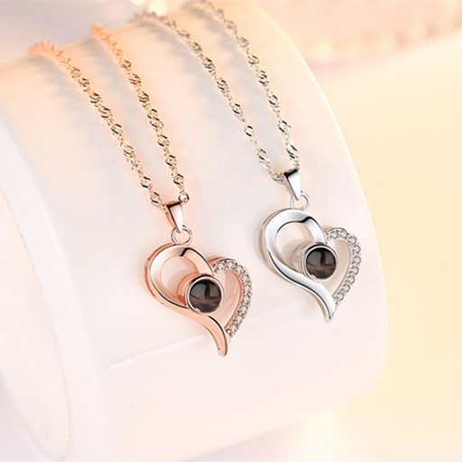 Collana da donna con cuore G658