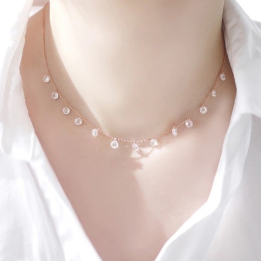Collana da donna con zirconi D458
