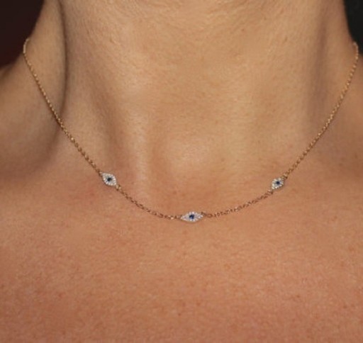 Collana da donna occhi