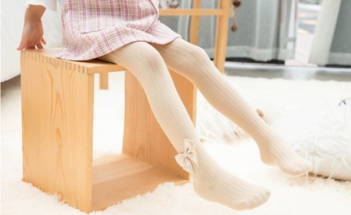 Collants pour filles avec nœud