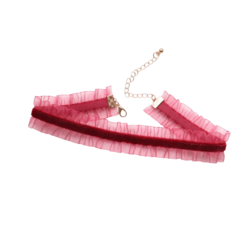 Collar choker de mujer con encaje y cierre elegante, collar de terciopelo, accesorio de encaje para uso diario y ocasiones especiales