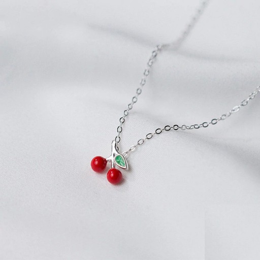 Collar de cerezas para mujer J84