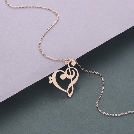 Collar de clave de sol para mujer
