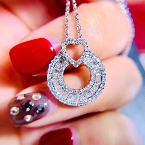 Collar de corazón para mujer D774