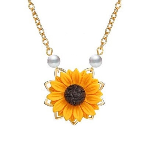 Collar de girasol para mujer D291