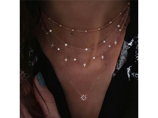 Collar de mujer con colgantes G804