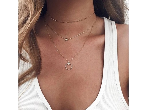 Collar de mujer con colgantes G805