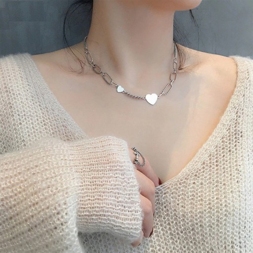 Collar de mujer con corazones G648