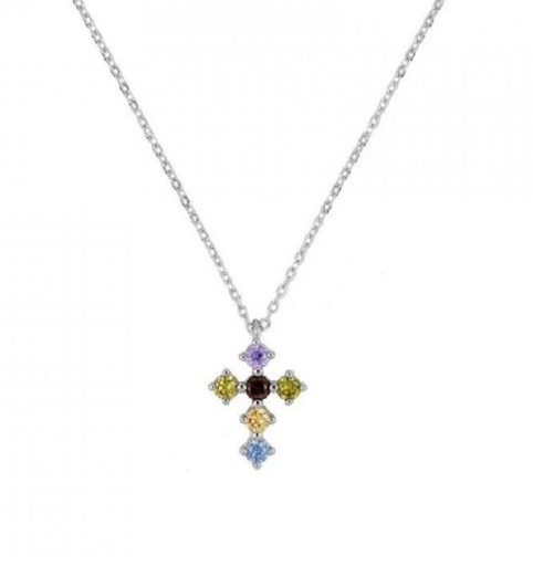 Collar de mujer con cruz D443