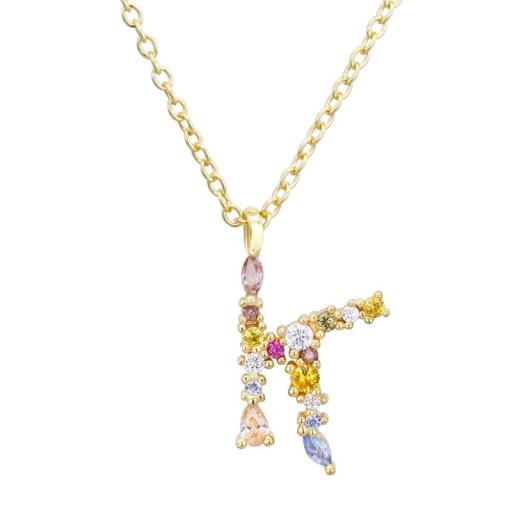 Collar de mujer con letra del alfabeto D698