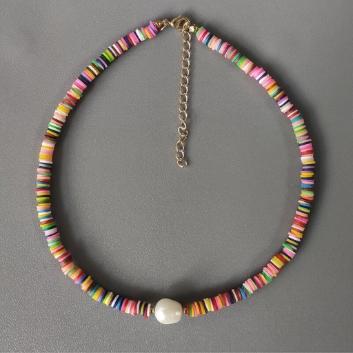 Collar de mujer con perlas y cuentas G822