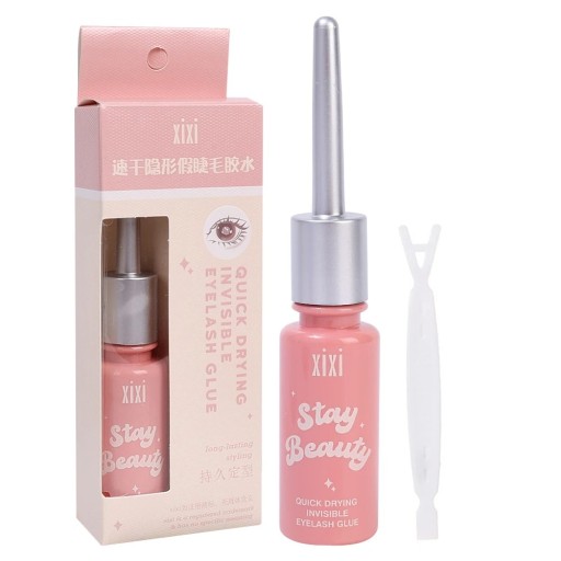 Colle à cils à séchage rapide 5 ml Liaison invisible transparente Fixation durable Applicateur inclus