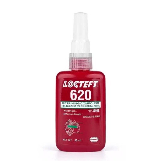Colle Anaérobie 620 50 ml haute résistance haute viscosité résistant à des températures allant jusqu'à 200 °C joints cylindriques douilles, arbres, roulements