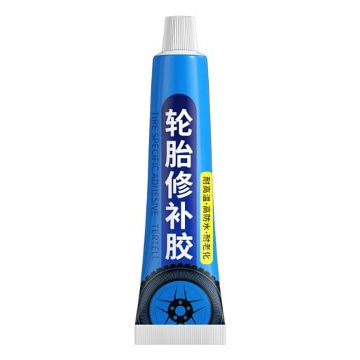 Colle de réparation de pneus 30ml Noir Liquide Fort Caoutchouc Non corrosif Résistant à l'usure Outil de réparation de crevaisons de motos