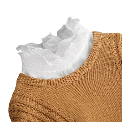 Colletto falso per donne Colletto arricciato alto Colletto decorativo rimovibile Colletto elegante per maglione camicetta abito