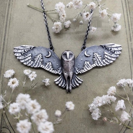 Collier avec hibou