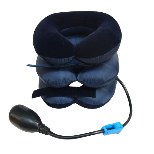 Collier cervical gonflable Coussin thérapeutique pour soulager la colonne cervicale Coussin orthopédique gonflable