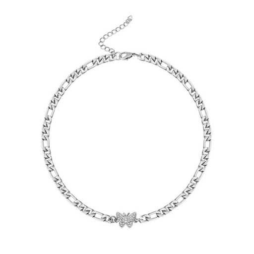 Collier choker pour femme avec papillon