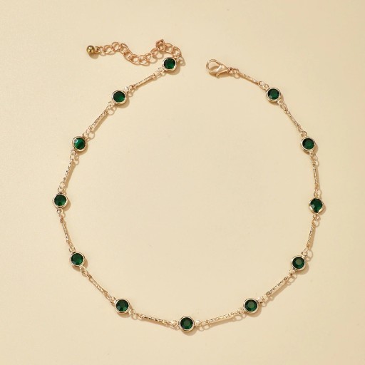 Collier choker pour femme avec pierres D136