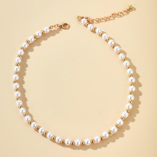 Collier de perles pour femmes D365