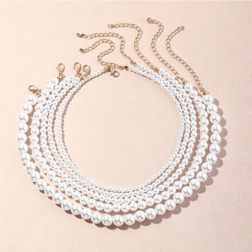 Collier de perles pour femmes D394