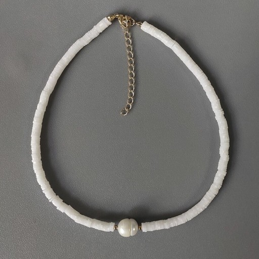 Collier en perles pour femmes avec perle G822